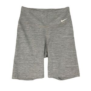 Nike Shorts Women XS Extra Small Grey Bike Dri Fit One Mid Rise Fitted Pull On